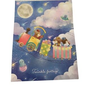 Kyowa Twinkle Fantasy Memo Pad. Bear Print. Multicolor
